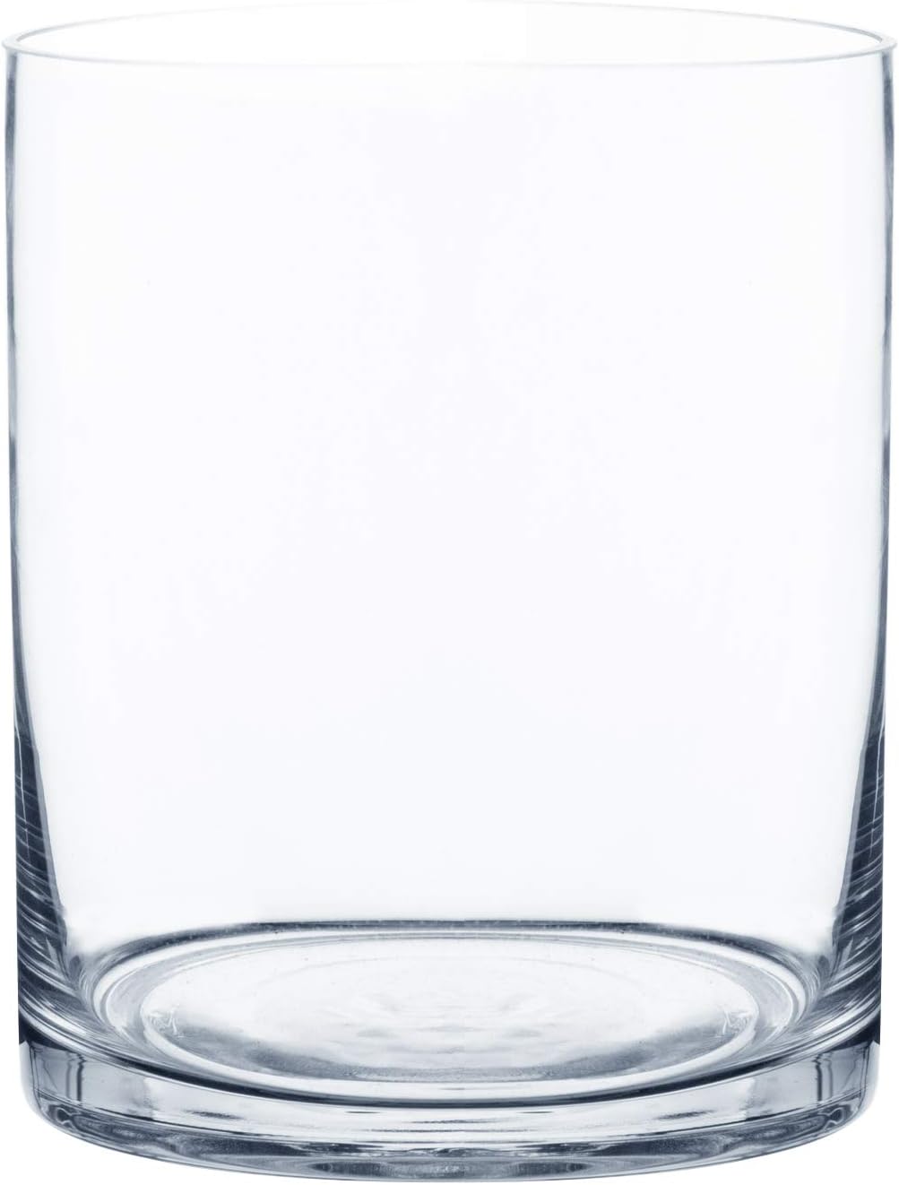 Royal Imports Flower Glass Vase Decorative Centerpiece for Home or Wedding - Cylinder Shape (5" Wide x 6" Tall, Clear)