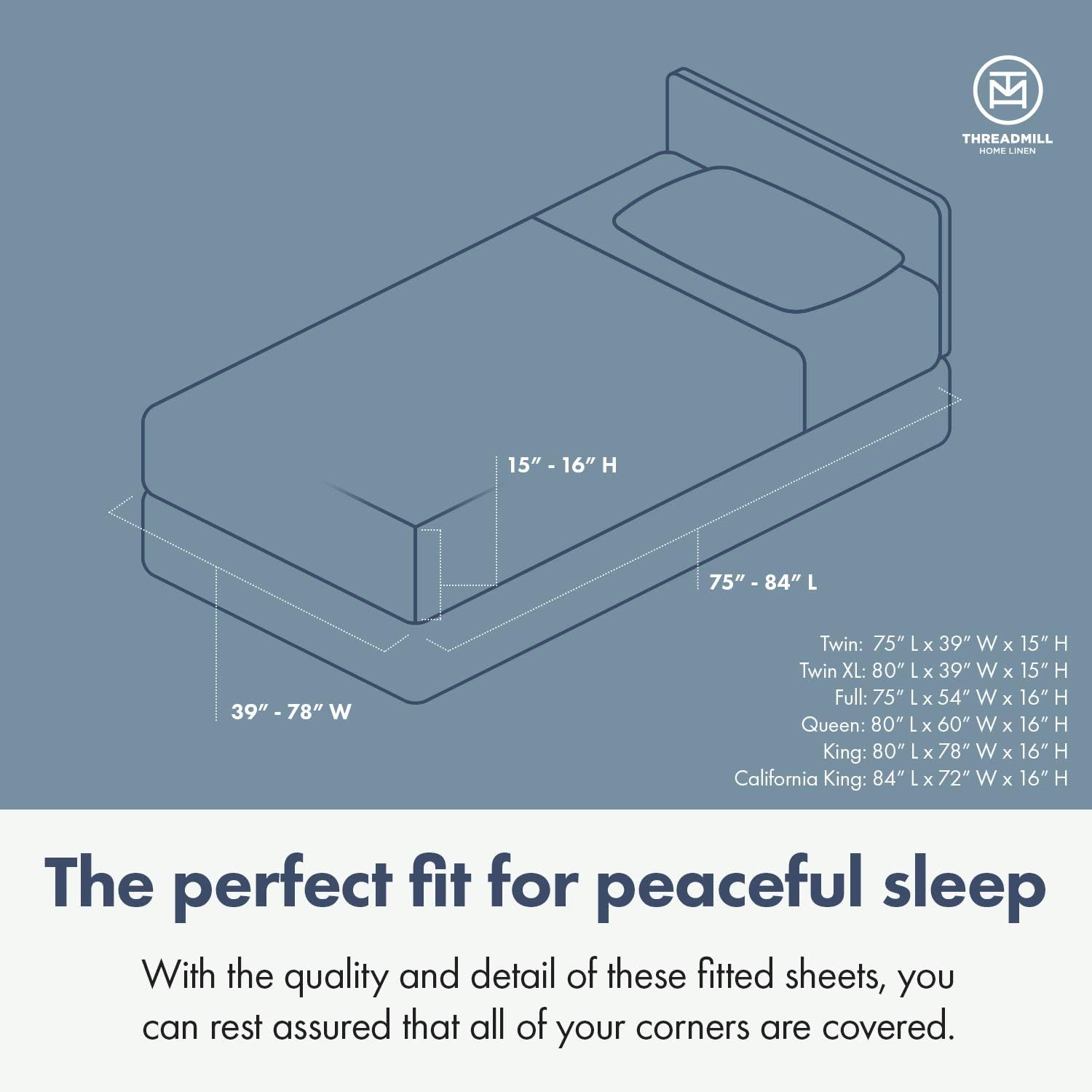 Threadmill 100% Cotton Sheets for King Size Bed - 600 Thread Count King Bed Sheets Set with 16” Deep Pocket - Damask Stripe Sateen Weave 4-Piece Bedding Set with Cooling Effect, Ivory