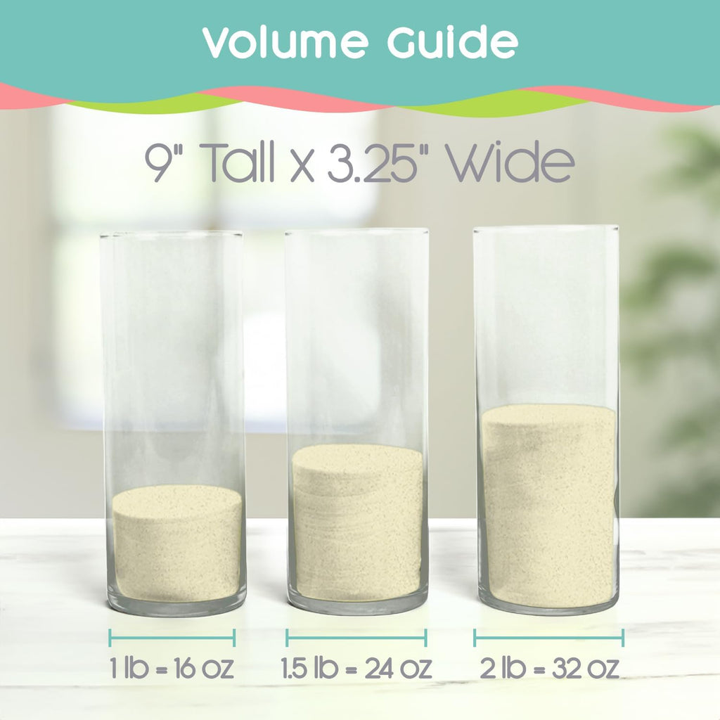 Ivory Unity Sand, 1 LB (16 oz), Colored Sand for Weddings, Vase Filler, Home Décor, and More