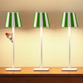UME 3 Pack Cordless Table Lamp, Battery Operated Lamp - Portable Waterproof Rechargeable Table Lamp w/ 3 Color Temps & Stepless Dimming for Dinner, Desk, Cafe, Outdoor (Christmas Green)