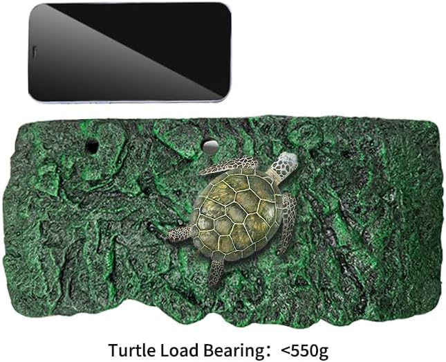 Minidiva Turtle Floating Platform, Floating Turtle Dock Rectangular Turtle Dock Polyurethane Foam Aquarium Floating Decorative Deck Climbing Brazilian Turtle (Large)