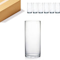 WGV Cylinder Vase Bulk, Width 6", Height 14", Clear Glass Container Terrarium Candle Holder for Wedding Centerpiece, Party Event, Home Decor, 6 Pieces