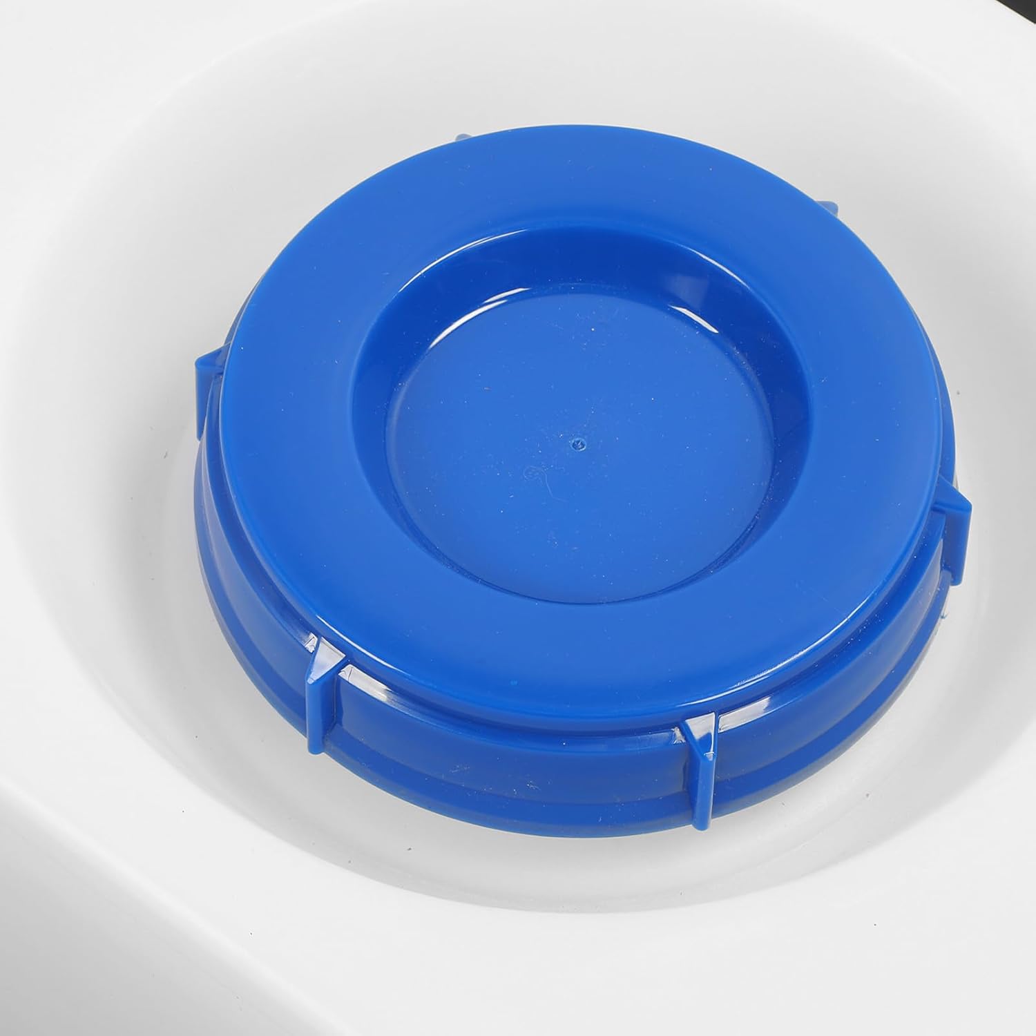8 Gallon RV Water Storage Tank, Food Grade Leakproof LLDPE Seamlessly Molded Water Holding Tank with Wide Mouth Inlet, for Trailer Boat Yacht Outdoor Camping