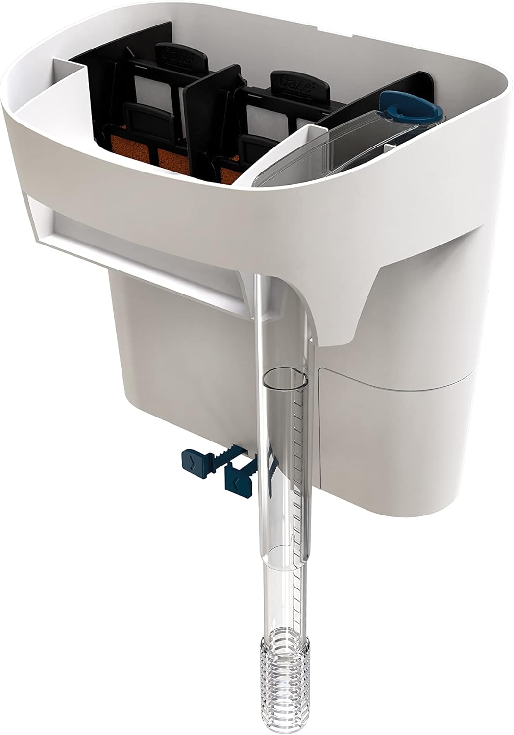 OASE BioStyle Thermo Power Filter with Built-in Heater for Aquariums up to 30 gallons, Multi-Stage Filtration, Easy Maintenance, Quiet Hang on Back Filter, White