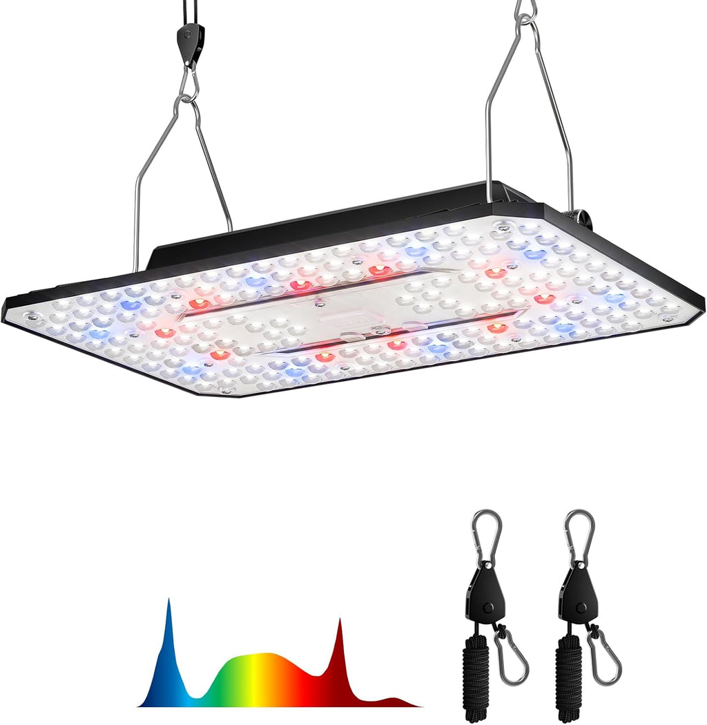 UAP800 LED Grow Light, 80W Commercial Full Spectrum Plant Light, Dimmable & High PPFD Grow Lights for Indoor Seedling Vegetables Bloom for 2x2 Grow Tent