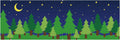 10 x 30 ft Enchanted Forest Camping Backdrop Forest Night Scene Camping Background Supplies Photography Background for Theme Party Photo Banner Decoration