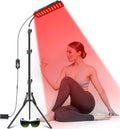Red Light Therapy Lamp, Infrared Light Therapy with Stand - 660nm Redlight and 850nm Near Infrared Light Device for Body Pain Relief Skin Care