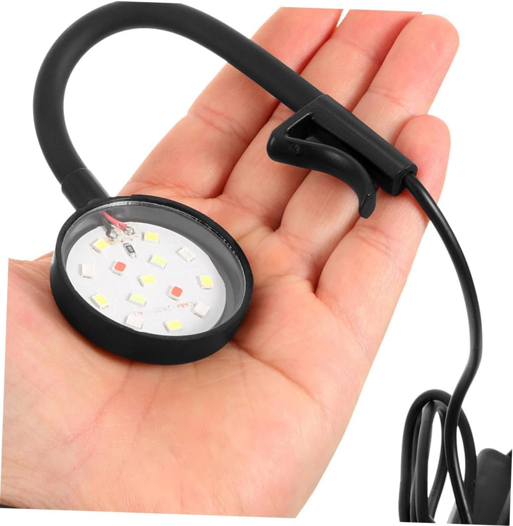 Mipcase 2pcs Aquarium LED Lamp with Rotation USB Powered Fish Tank Light for Household Use Stable Construction Easy Installation Lightweight Aquarium Lighting