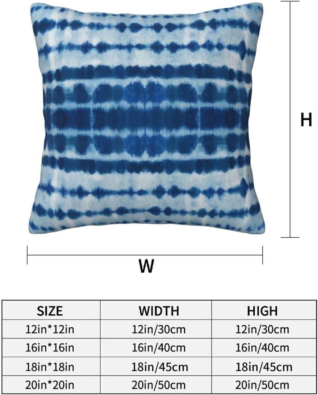 Bohemian Tie-Dye Decorative Throw Pillow Covers Set of 2 Ultra-Soft All-Season Pillow Shams with Hidden Zipper,Durable for Sofa Bed Car Decor & Gift 18x18IN