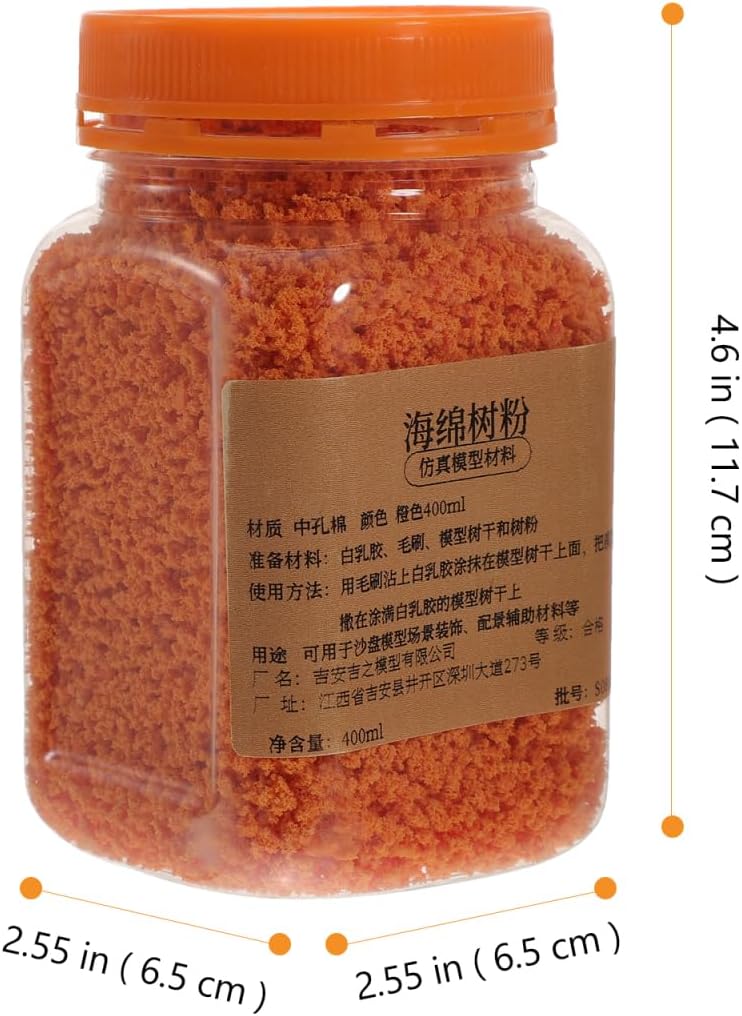 Gadpiparty 400ml DIY Sponge Tree Powder Realistic Artificial Landscaping Plant for Micro Landscape Decor