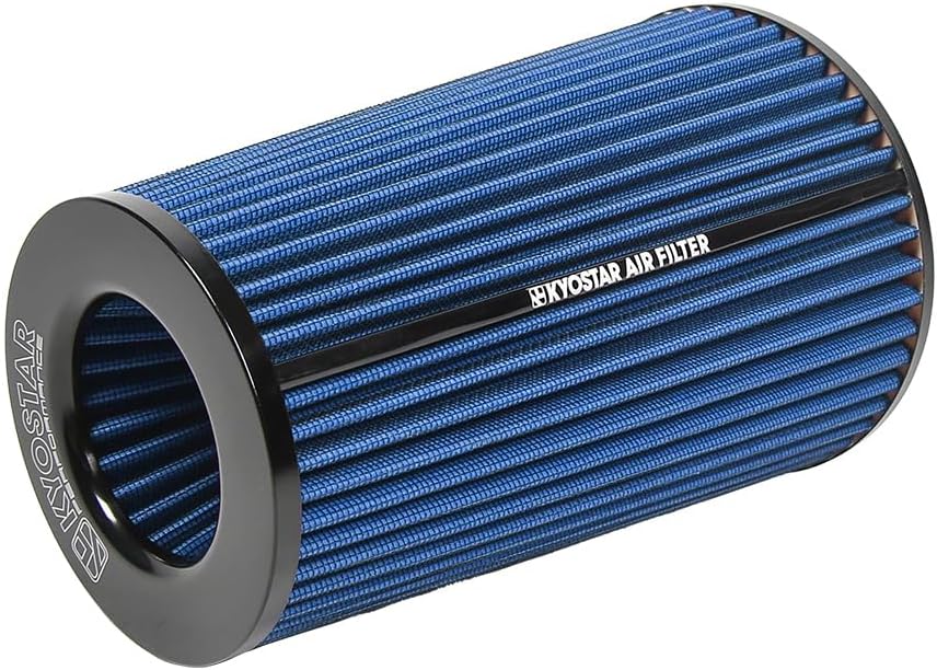 3/3.5/4inch Inlet Cold Air Intake Cone Replacement Performance Washable High Flow Dry Air Filter (BLUE)