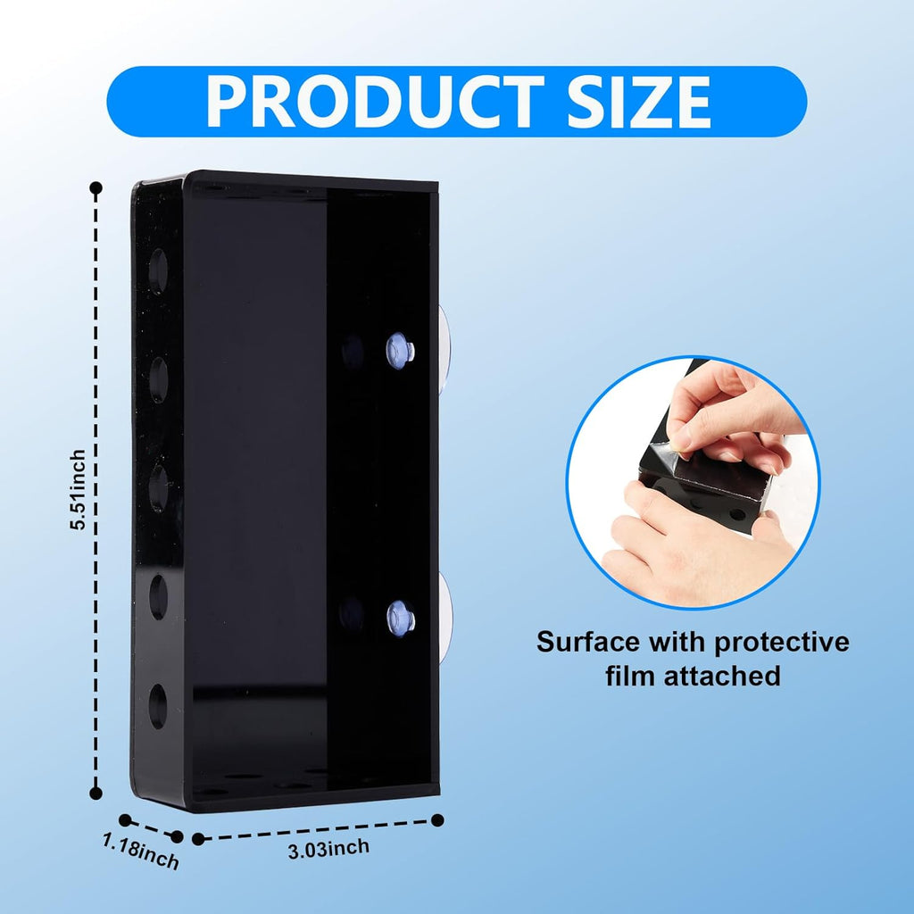 Aquarium Filter Baffle with Suction Cup, ABS Fish Tank Filter Flow Controller, Square Slow Flow Fish Tank Accessory for Betta Fish Shrimp Tanks