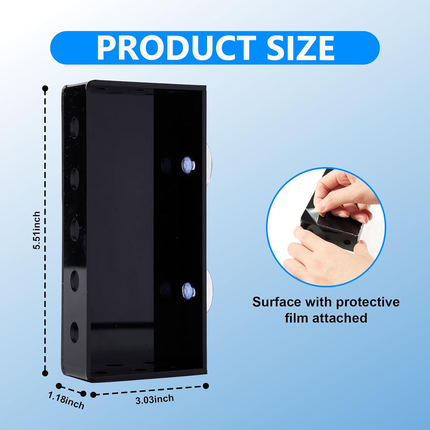 Aquarium Filter Baffle with Suction Cup, ABS Fish Tank Filter Flow Controller, Square Slow Flow Fish Tank Accessory for Betta Fish Shrimp Tanks