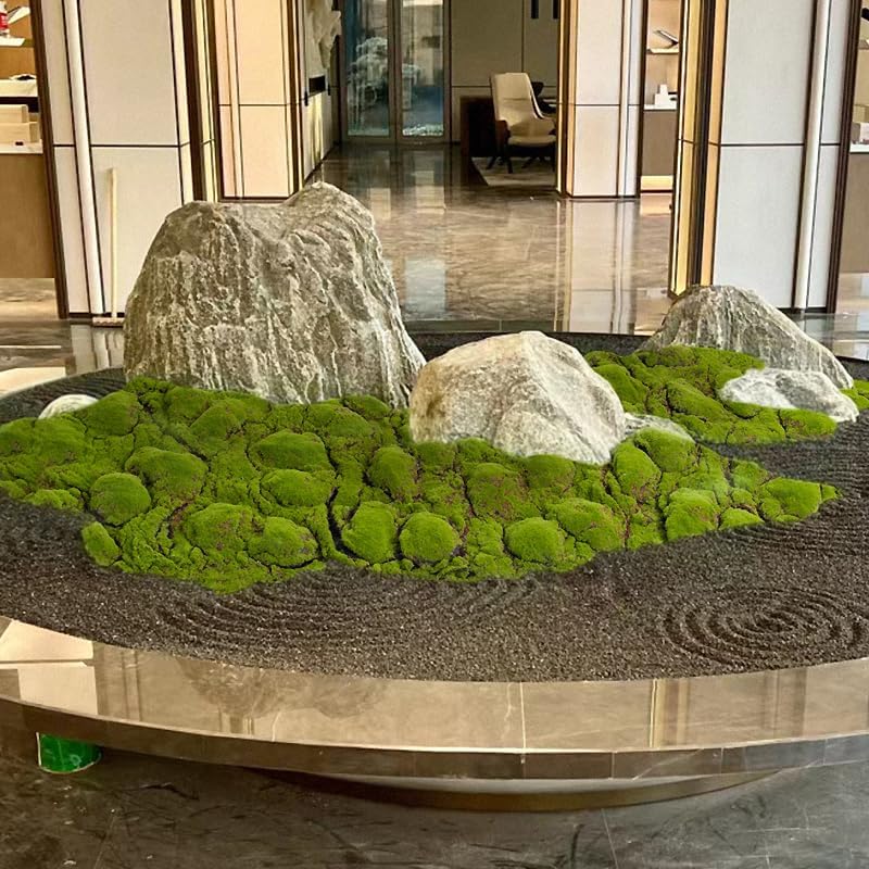 Artificial Moss Mat 1x1m(3.2x3.2ft) DIY Fake Moss for Art Wall Florist Decor Balcony Deck Patio Backyard Indoor Outdoor Decor