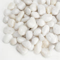 Onlyfire 5lb White Polished Pebbles, 3/8"-13/16" Natural Decorative River Rocks Aquarium Gravel Stones for Landscaping, Indoor Plants, Vase, Succulent, Fish Tank