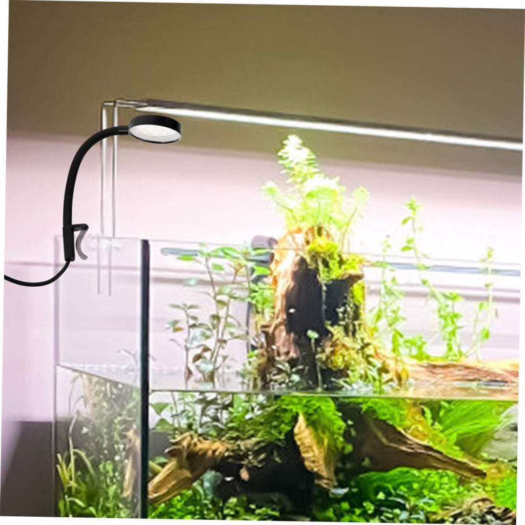 Mipcase 2pcs Aquarium LED Lamp with Rotation USB Powered Fish Tank Light for Household Use Stable Construction Easy Installation Lightweight Aquarium Lighting