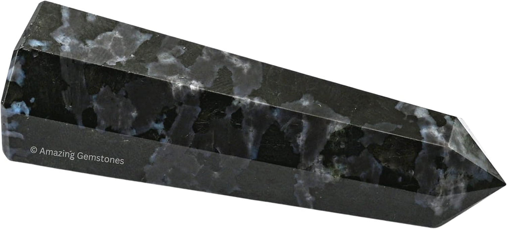 Amazing Gemstone Indigo Gabbro Crystal Towers - Natural Healing Crystal Point Obelisk for Reiki Healing and Crystal Grid (2 Inch to 3 Inch)