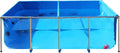 PVC KOI Aquarium Tank, Temporary Fish Tank with Clear Viewing Panel, KOI/Goldfish Pond with 304SS Frame & Drain Valve(70.9" L*39.4" W*31.5" H, About 345Gal Water Capacity)