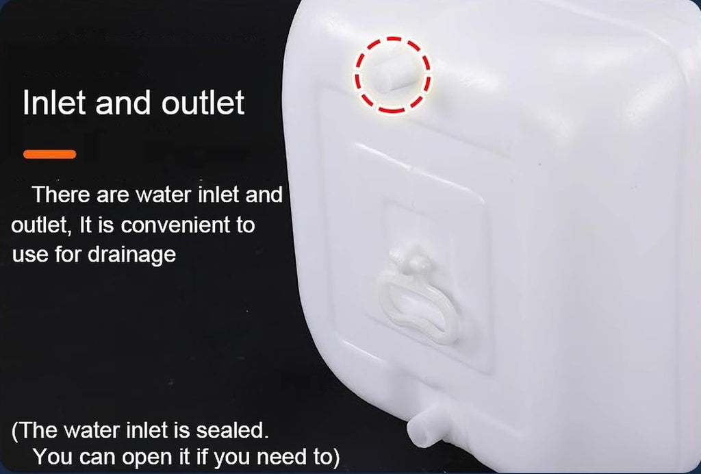 White Water Storage Tank Large Capacity Water Tank 25L/30L/50L/75L/100L/200L Thick Horizontal Water Tank Food Grade Plastic Bucket with Cover and Valve(Size:50L)