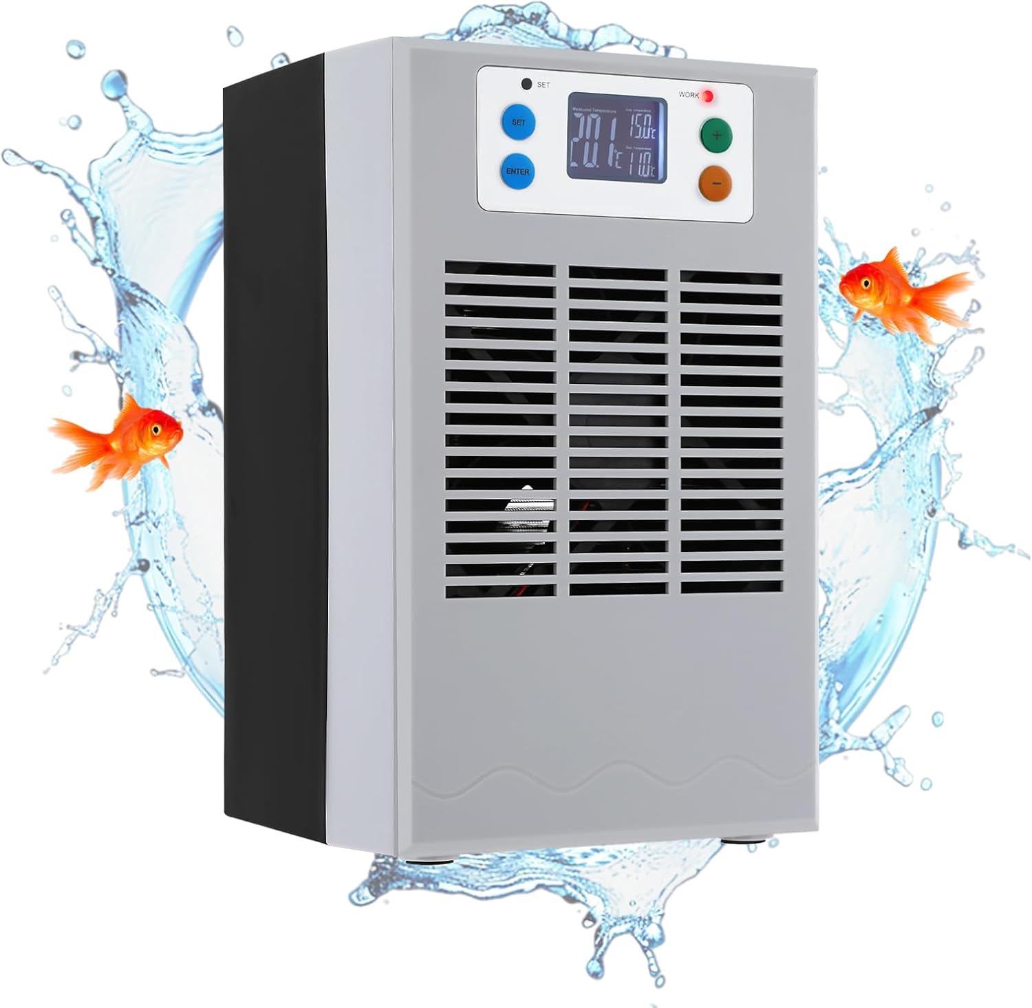 Aquarium Chiller Water Chiller, 30L/7.93GAL Aquarium Cooler 100W, Chiller Constant Temperature Cooling System for Fish Tank,Jellyfish,Coral