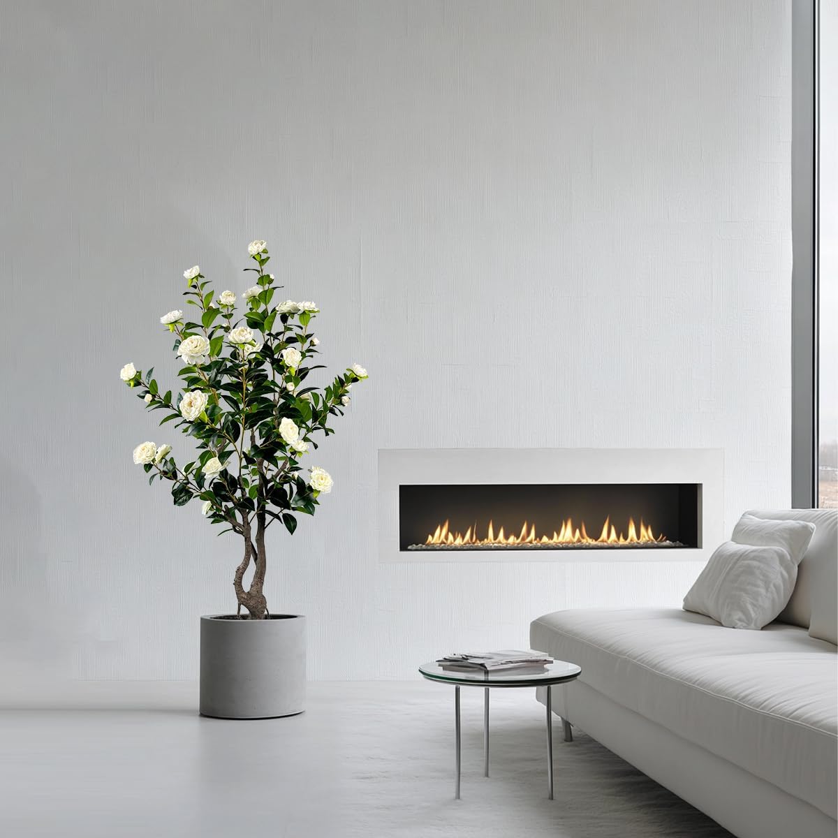 Artificial Camellia Tree 5ft Fake Trees pseudophyte