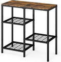 YBING 20 Gallon Fish Tank Stand with Shelf Aquarium Stand Reptile Tank Stand with 3-Tier Small Mesh Shelves 29" L x12 W x 30" H Brown