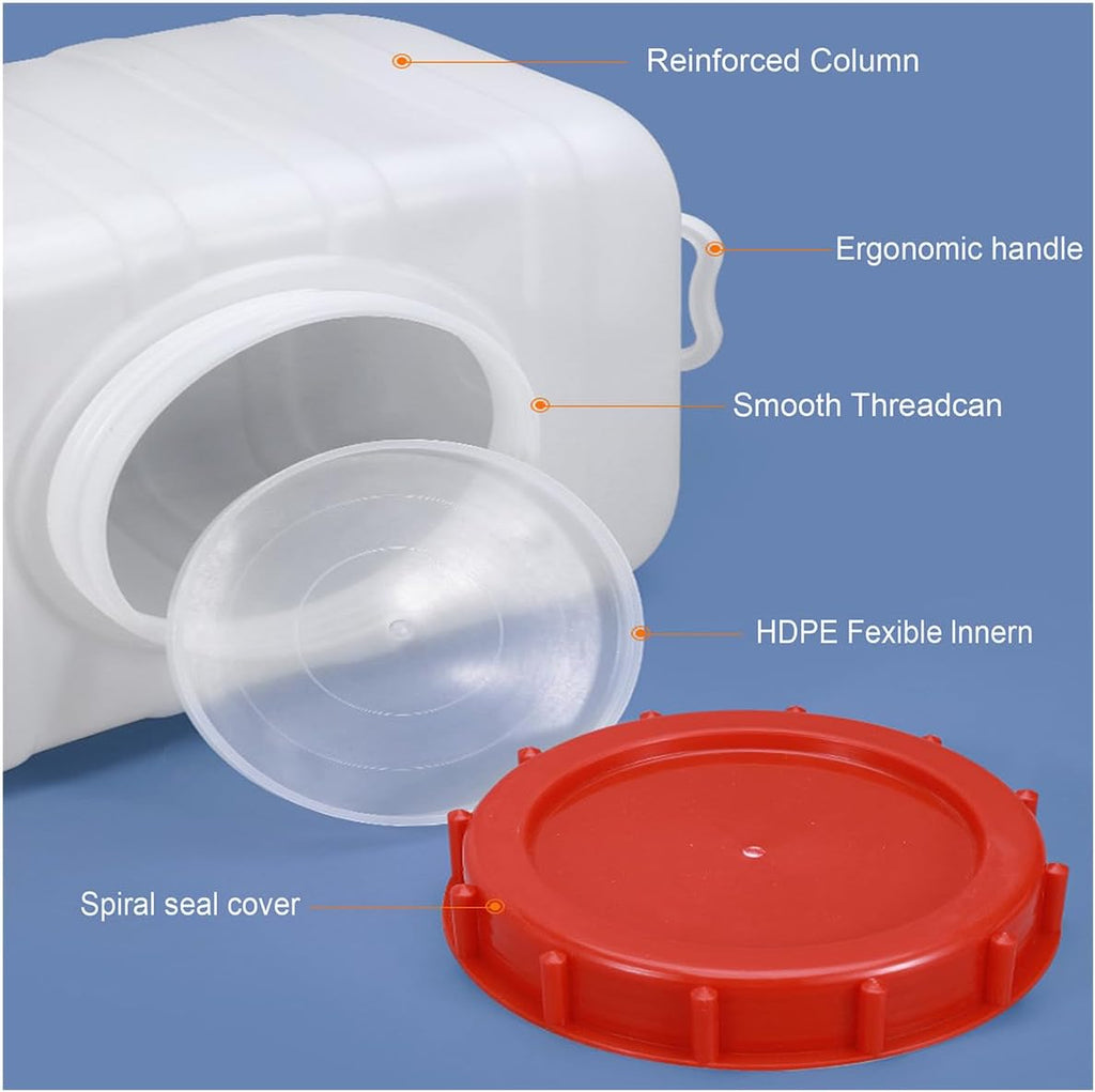 Plastic Water Tank 25L/35L/50L/80L/110L/200L Water Container，Rain Water Tank，Food-Grade Rectangular Thickened Water Tower with Faucet for Household Water Storage(Size:110L)