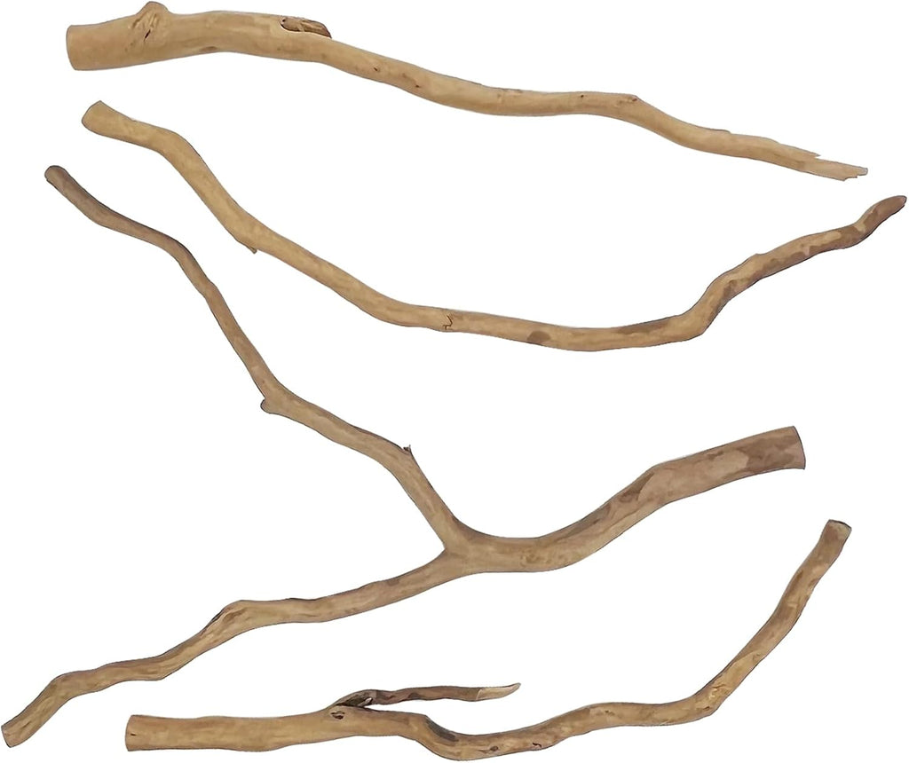 kathson Natural Driftwood for Aquarium, Red Moor Driftwood Mix 12''-16'' Long Driftwood for Decorations Aquarium Driftwood Assorted Shapes Natural Aquarium Decor Driftwood(100g,Delicate Branches)