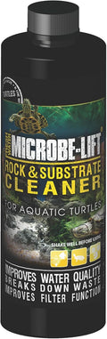 MICROBE-LIFT Rock and Substrate Cleaner for Aquatic Turtle Aquarium Environments, Clarifies Tank Water, Degrades Fecal Matter, 4 Fl Oz