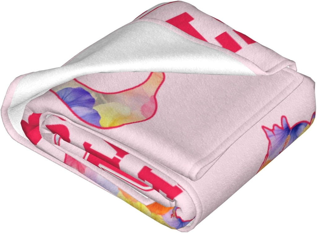 Just A Girl Who Loves Ostriches Throw Blanket Ostrich Print Throw Blankets Gifts for Couch Sofa Bed Stuff Decor Soft Cozy Fleece Plush Warm Flannel Bedding for Lover 60"x80"
