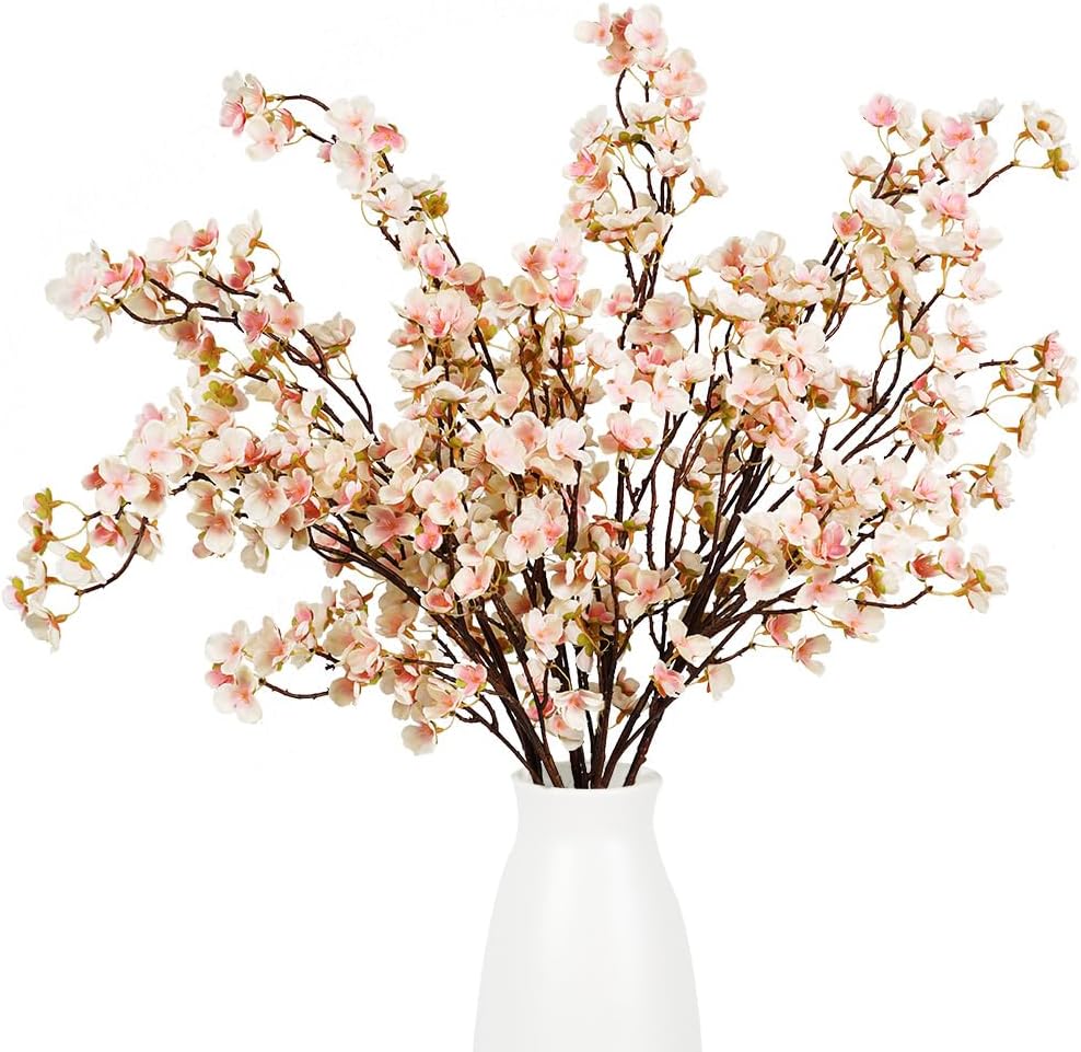 Artificial Plants Faux Greenery Eucalyptus Stems,Faux Branches for Vase Filler,Artificial Ficus Twig Branches Stems for Shop Garden Office Home Décor (6, Stems04)