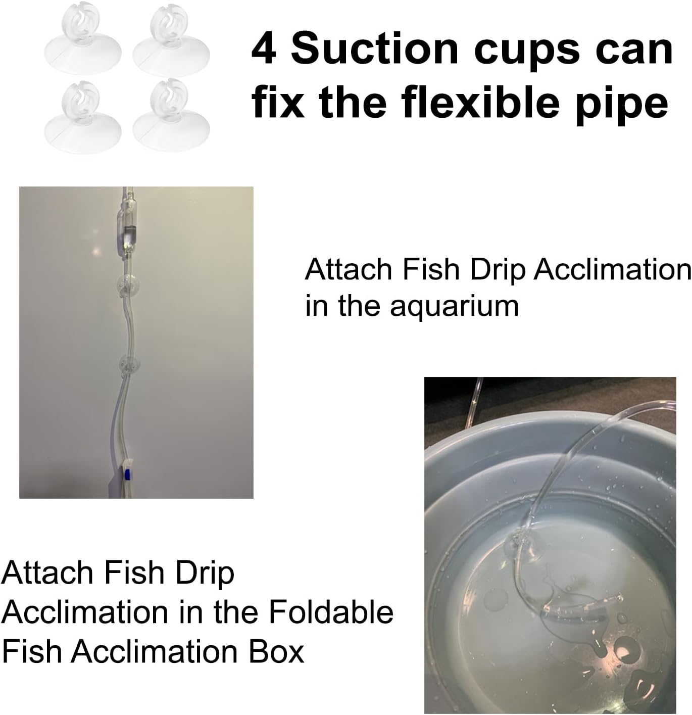 Foldable Fish Acclimation Box - Saltwater & Freshwater Aquarium Acclimator, Shrimp & Betta Fish Breeding Box