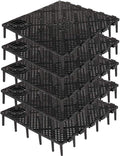 POPETPOP Black Aquarium Divider Trays Fish Tank Bottom Plate Grid Isolate Board Divider- Aquarium Divider Tray PVC Splicing Clapboard Bottom (Black) PVC Splicing Aquarium Accessory