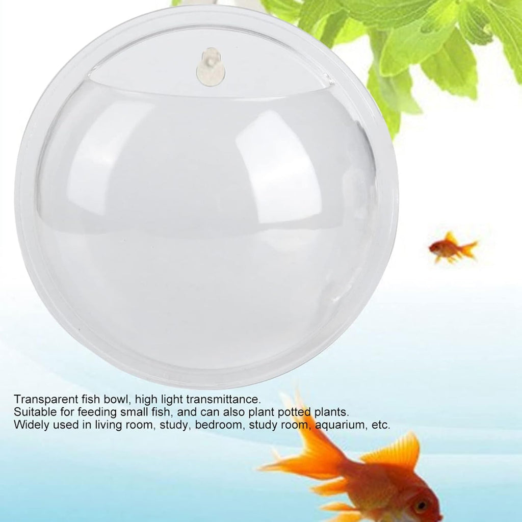 Fish Tank, Mini Wall Mounted Hanging Transparent Fish Bowl, Acrylic Fish Tank Aquarium Decoration for Flower Arrangement Aquaculture and Planting