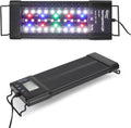 hygger Aquarium Programmable LED Light, for 12~18in Long Full Spectrum Plant Fish Tank Light with LCD Setting Display, 7 Colors, Sunrise Sunset Moon and DIY Mode, for Novices Advanced Players