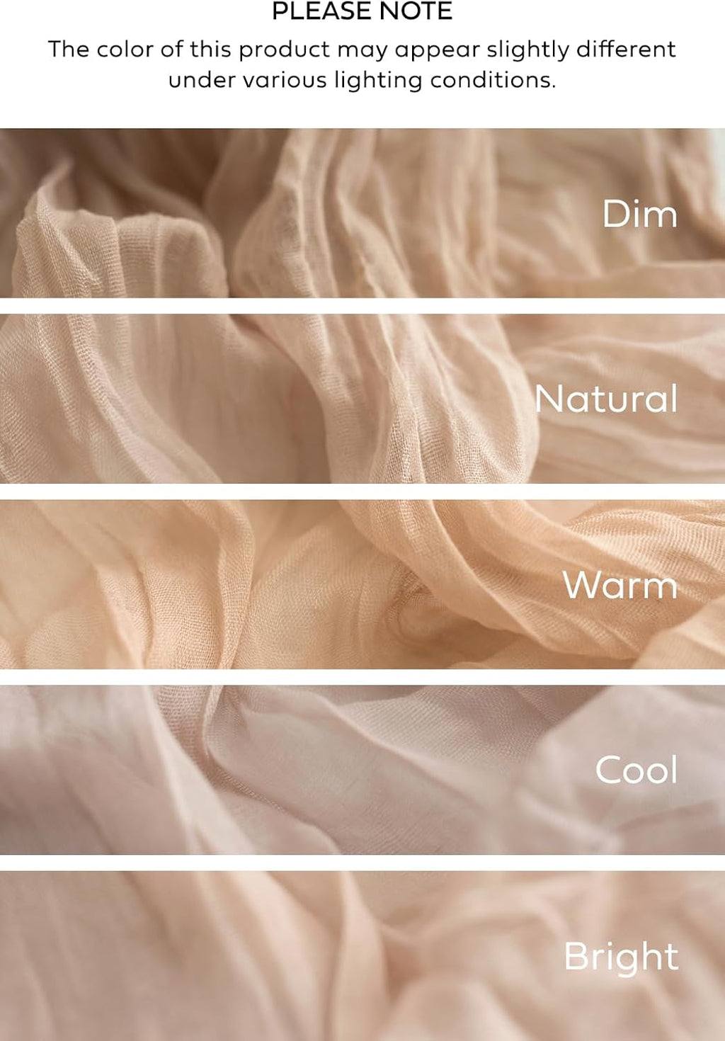 Ling's moment 10Ft x 35" Wide Warm Sand Gauze Semi-Sheer Table Runner Cheesecloth Tablecloth for Wedding Party Bridal Shower Boho Table Decor