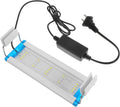 LED Aquarium Light with Adjustable Bracket Blue White Planting Light for Fish Tank Energy Efficient Lamp for Freshwater and Aquariums US Plug