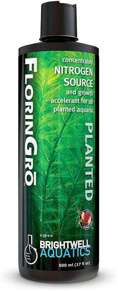 Brightwell Aquatics 17 fl. oz. Florin-Gro Nitrogen Fertilizer for Planted FW Aquaria, 500 mL, 810086011544