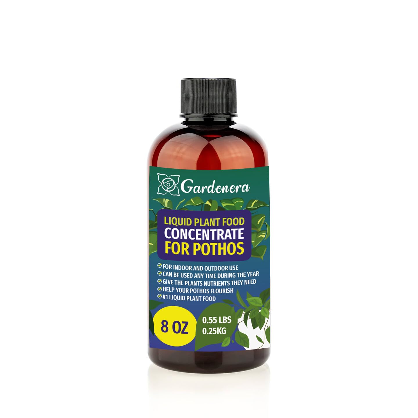 Gardenera Plant Growth Superfood for POTHOS Plant with 18 Essential Vitamins & Minerals - Organic Plant Food Fertilizer - Micro-Fungi and Bio-Organisms for POTHOS Plant Care & Growth Enhancement - 8oz