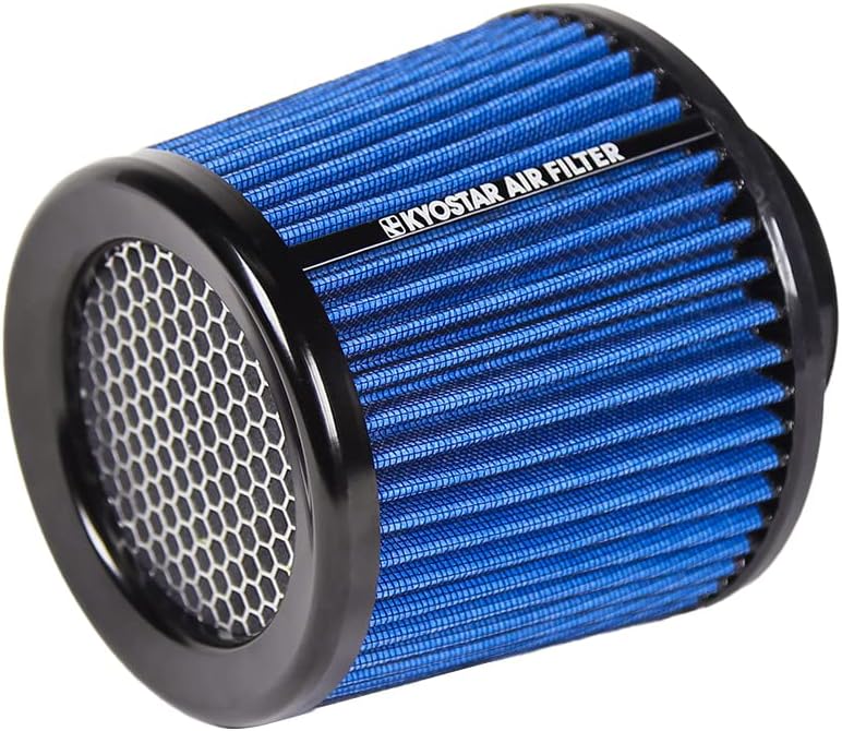 Kyostar 3 Inch 76mm Air Intake Cone Filter Replacement Quality Dry Air Filter Blue