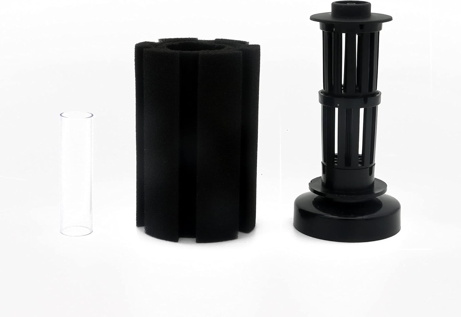 ALEGI 4pcs Small Aquarium Bio Sponge Filter with Suction Cups, Check Valves for 5 Gal, 10 Gal, 20 Gal Breeding Fry Betta Shrimp Fish Tank (Up to 20 Gallon 4 Pcs (Cylinder))