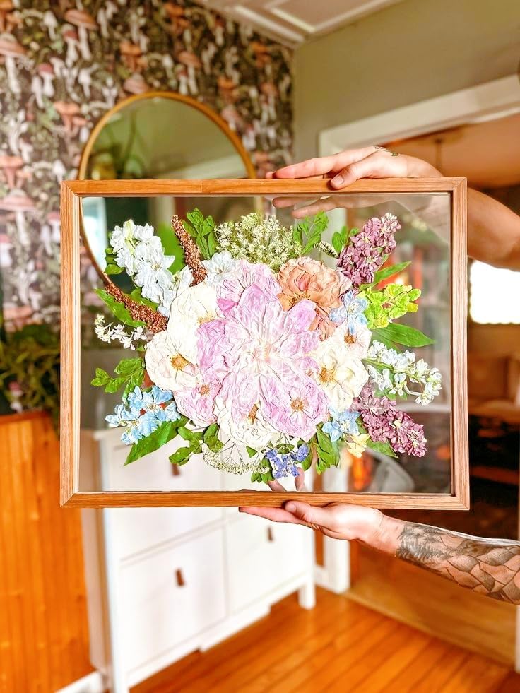 16x20 Floating Frame Double Real Glass Picture Frame Burmese Teak Wood Floating Picture Frames 16x20 Floater Frame 20x24 Floating Frames Memory Box