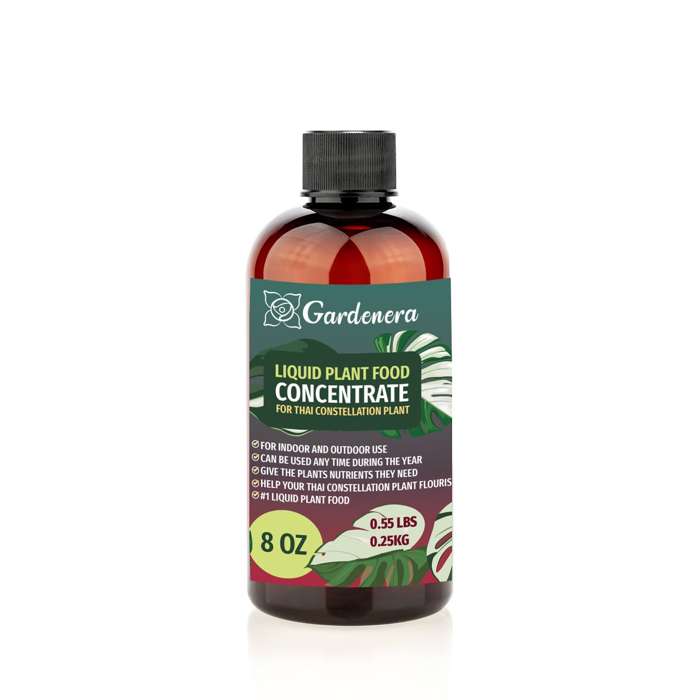 Gardenera Plant Growth Superfood for Thai Constellation with 18 Vitamins & Minerals - Organic Plant Food Fertilizer - Micro-Fungi and Bio-Organisms for Monstera Plant Care & Growth Enhancement - 8oz