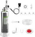 FZONE 5L Upgraded Aquarium CO₂ System with Complete Accessories, CO₂ Generator kit with Integrated Solenoid & Bubble Counter, Safety Valve, Main Switch for Planted Tanks