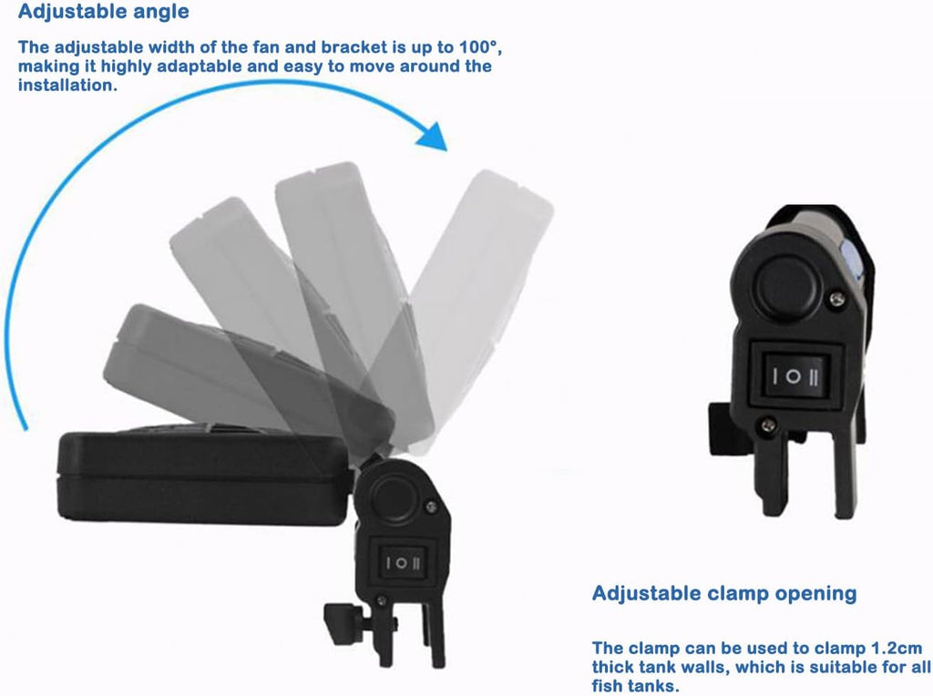 LONDAFISH Aquarium Chillers Aquarium Fan Fish Tank Cooling Fan System for Salt Fresh Water(1 Fan)