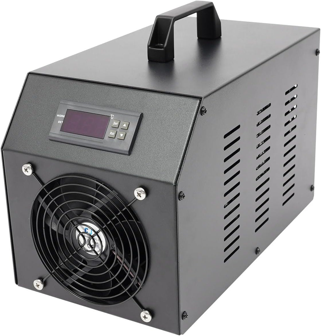 Aquarium Chiller 1/4HP 15.85Gal 60L Fish Tank Water Cooler, Quiet Hydroponic Water Chiller Cooling System with LCD Display, Water Pump for Axolotl Coral Jellyfish, Seawater & Fresh Water