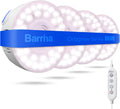 Barrina Orbgrow OG09 Puck Grow Light with Timer, Pinkish White 36W(4 x 9W, 540 Watt Equiv), Full Spectrum Plant Light for Indoor Plants, Magnetic & Linkable, 5 Levels Dimmable for Plant Shelf, 4 Packs