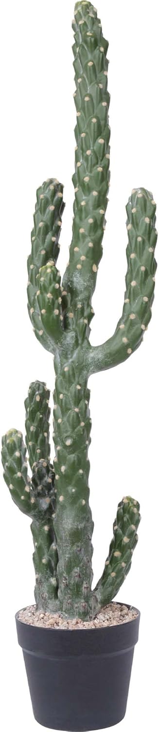 34Inch Artificial Cactus Faux Cacti Fake Cactus Saguaro Potted Plants for Indoor Outdoor Home Offices Store Decoration