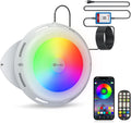 LED Swimming Pool Light, Surface Mounted Super Bright 30 Watt RGB Underwater Lamp with Mobile App and Remote for Inground & Above Ground Pools, IP68
