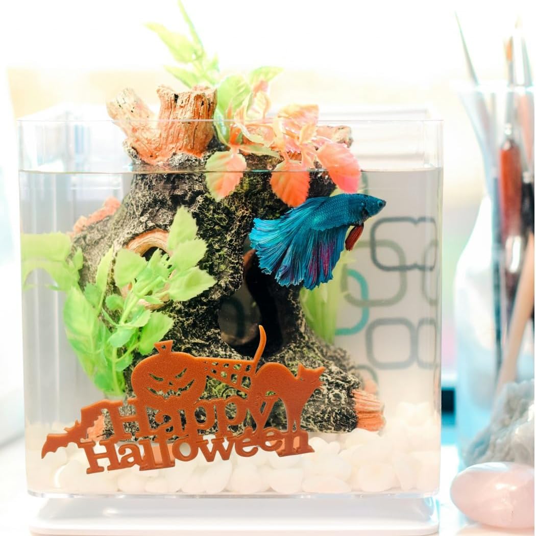 Fish Tank Halloween Decor Happy Halloween Aquarium for Fish Tank Accessories Aquarium Accessories Spooky Decor